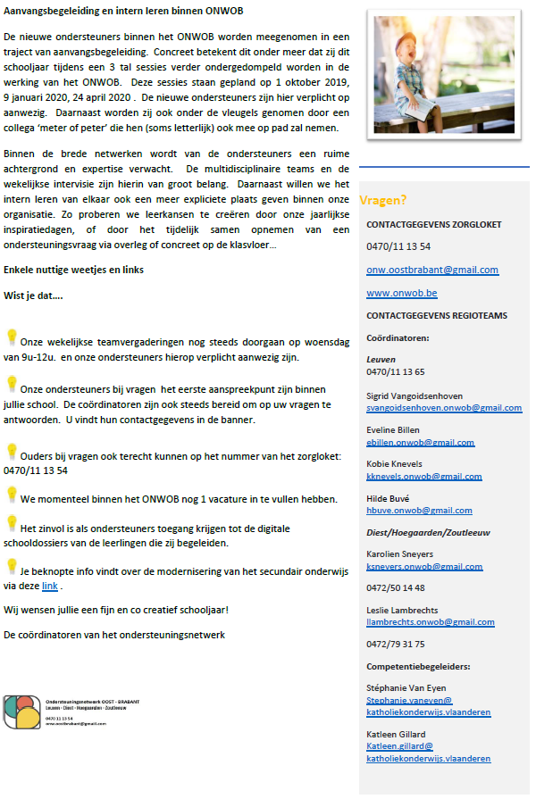 Nieuwsbrief 1 ONWOB